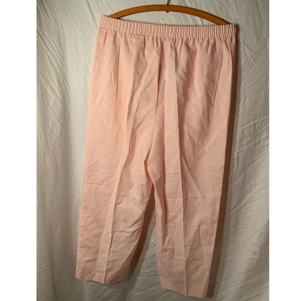 Elizabeth Williams Light Pink Linen Pants Size M